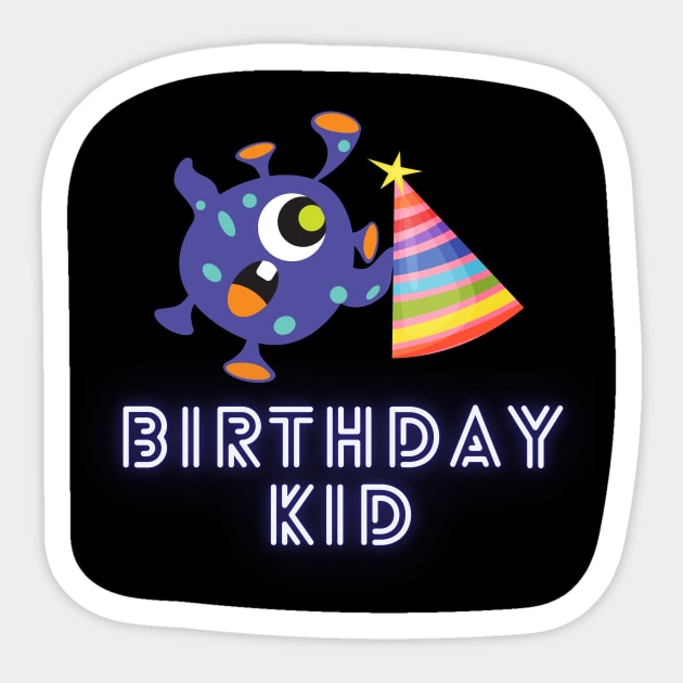 Monster Birthday Kid Sticker by DIYitCREATEit